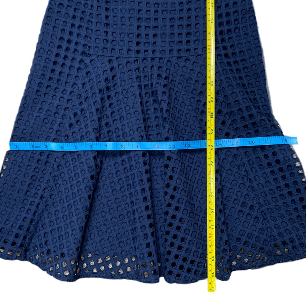 Madewell Navy Eyelet Sunshade A-Line Dress - Picture 12 of 12